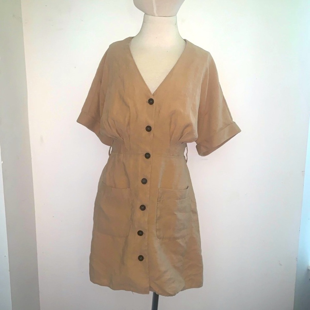 Zara Button Up Dress Size S